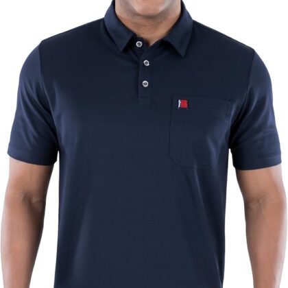 Wrangler Riggs Workwear Men’s Short Sleeve Performance Pocket Polo